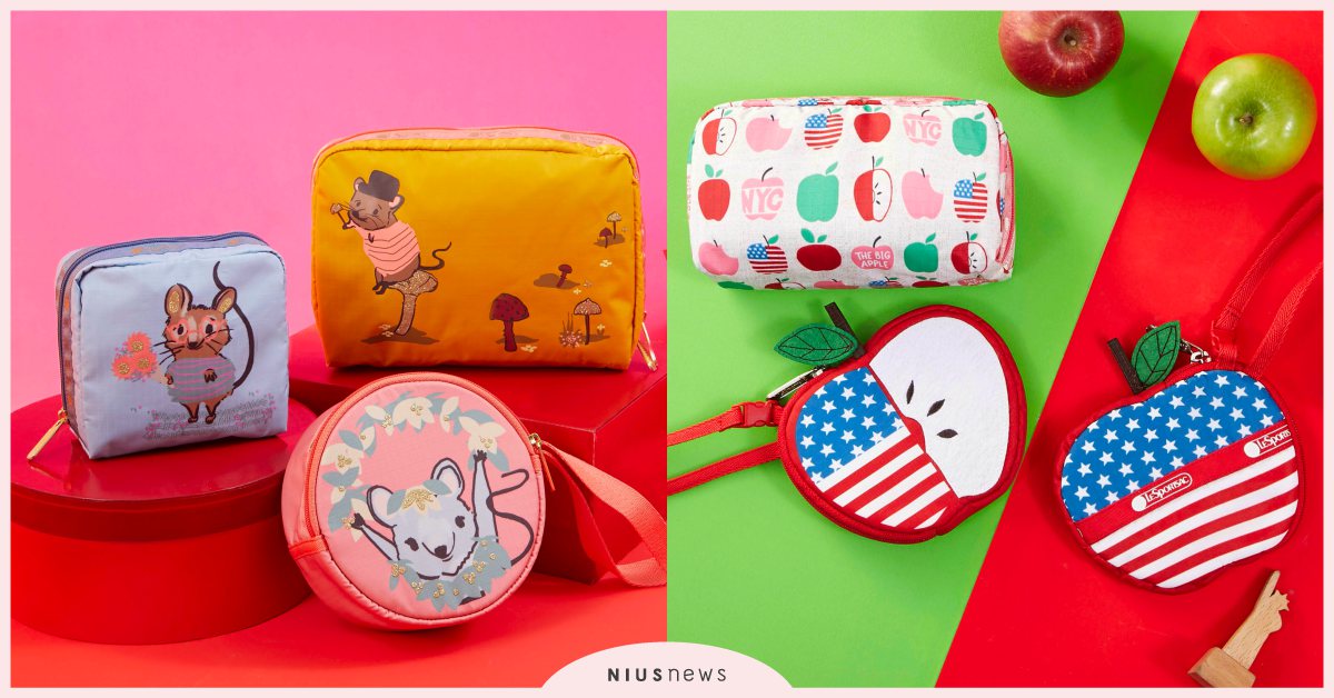 蘋果咬一口只有台灣買得到！LeSportsac鼠年限定包系列，造型零錢包超可愛！ LeSportsac、包包、鼠年、新年、台灣限定