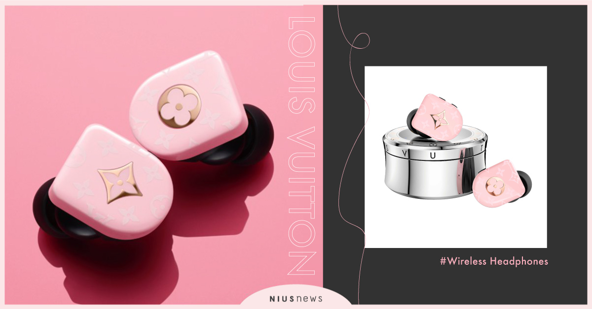 夢幻粉紅燙玫瑰金Monogram！LV無線耳機新色報到，連充電盒也美美的！ LOUIS VUITTON、LV、無線耳機、藍牙耳機、玫瑰金