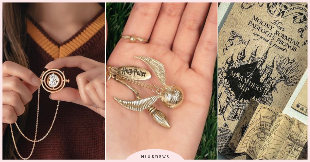 抓到金探子了！韓牌《哈利波特》聯名飾品第二波美炸，妙麗時光器項鍊一轉回到過去 哈利波特、哈利波特聯名、哈利波特飾品、O.S.T、金探子項鍊、咒語飾品