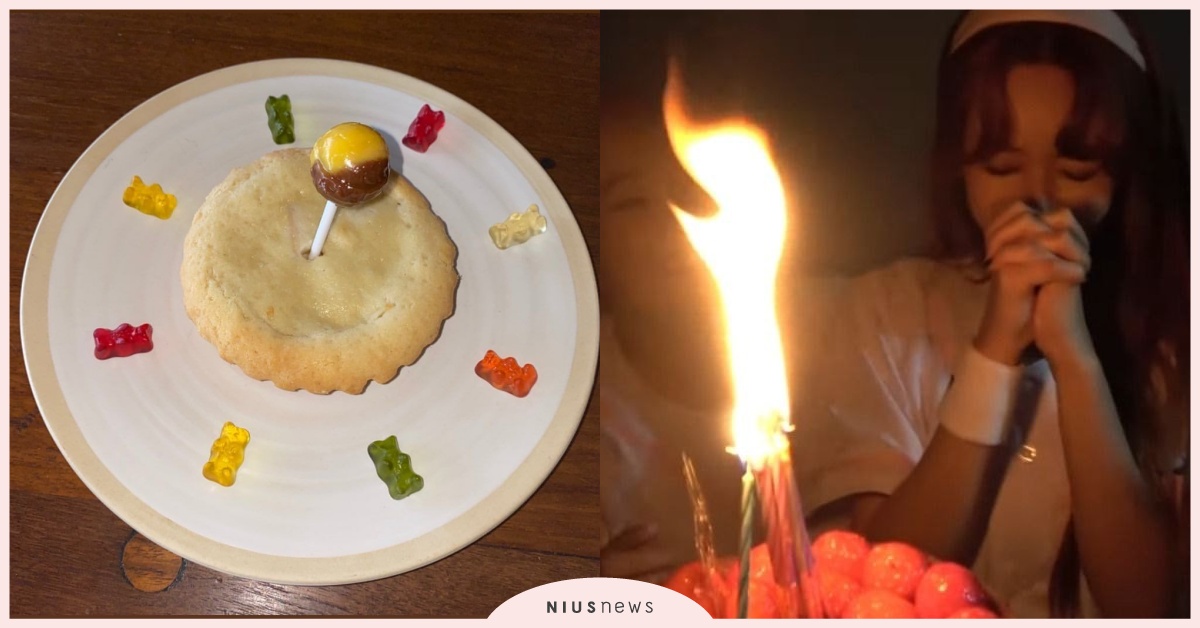 AOA越來越令人無解的蛋糕蠟燭！網友：「香氛蠟燭是誰放的啦？！」 AOA、智珉、酉奈、雪炫、生日、生日蛋糕、生日蠟燭