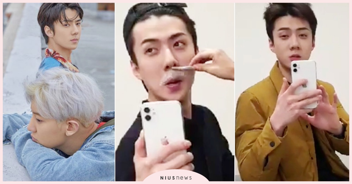 EXO「世勳」偷拍反被出賣！亂髮、刮鬍拉人中後台畫面IG直播送出，燦烈鬧：好美  EXO、世勳、燦烈、燦烈IG、燦烈直播、世勳直播、EXO-SC