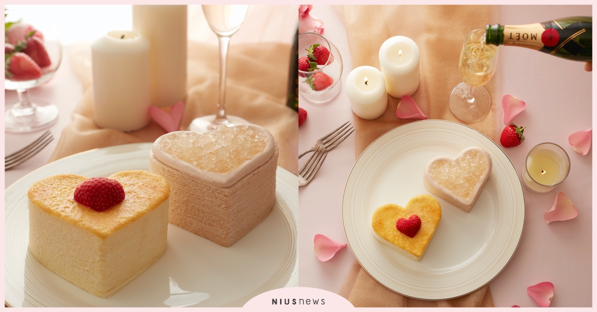 期間限定三天！Lady M情人節推「心型原味千層蛋糕」和「心型香檳千層蛋糕」 Lady M情人節、Lady M心型原味千層蛋糕、Lady M心型香檳千層蛋糕、Lady M台北旗艦店、Lady M遠百信義店