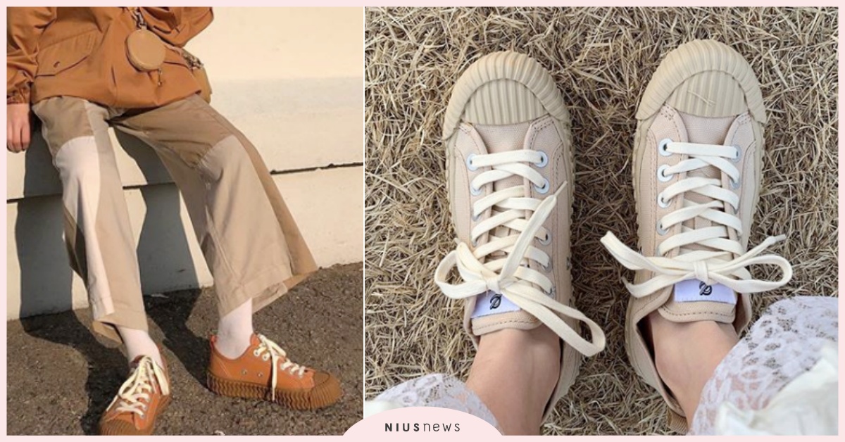 奶茶色先放下，韓妞正在穿超甜「泰奶＆奶油太妃」餅乾鞋！還加焦糖底調味 泰奶鞋、餅乾鞋、2020餅乾鞋、韓國EXCELSIOR、奶油太妃色、抹茶巧克力色、韓國餅乾鞋