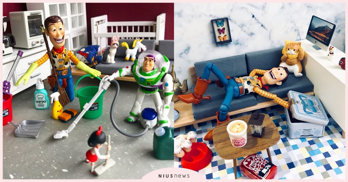 玩具的寒假生活大公開，不只要大掃除還有寒假作業！| 打翻玩具箱 扭蛋、玩具、盒玩、寒假、胡迪