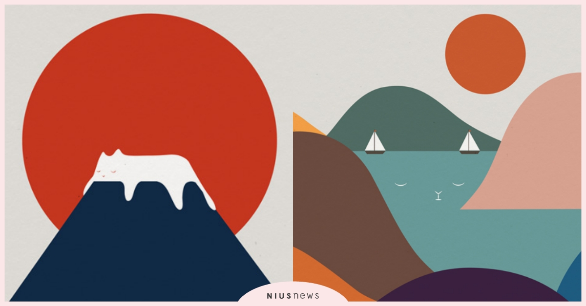 找找喵星人在哪裡！藝術家「貓咪地景」系列作品大玩錯視，上山下海都能躲藏！ 貓咪、喵星人、藝術家、貓咪地景、Lim_Heng_Swee、藝術