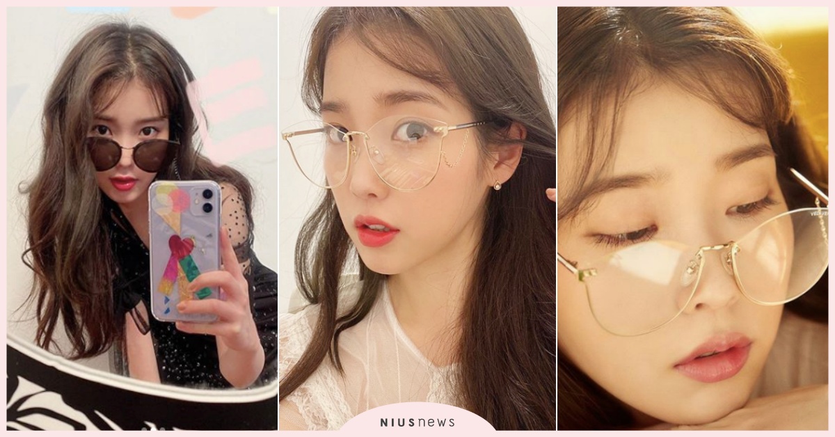 IU變身超美眼鏡美少女！自拍「透明框小臉眼鏡」被問爆，粉絲搜出：跟滿月社長借的 IU、IU代言、IU眼鏡、宋慧喬眼鏡、孔曉振眼鏡、VEDI VERO、韓星墨鏡、韓國眼鏡