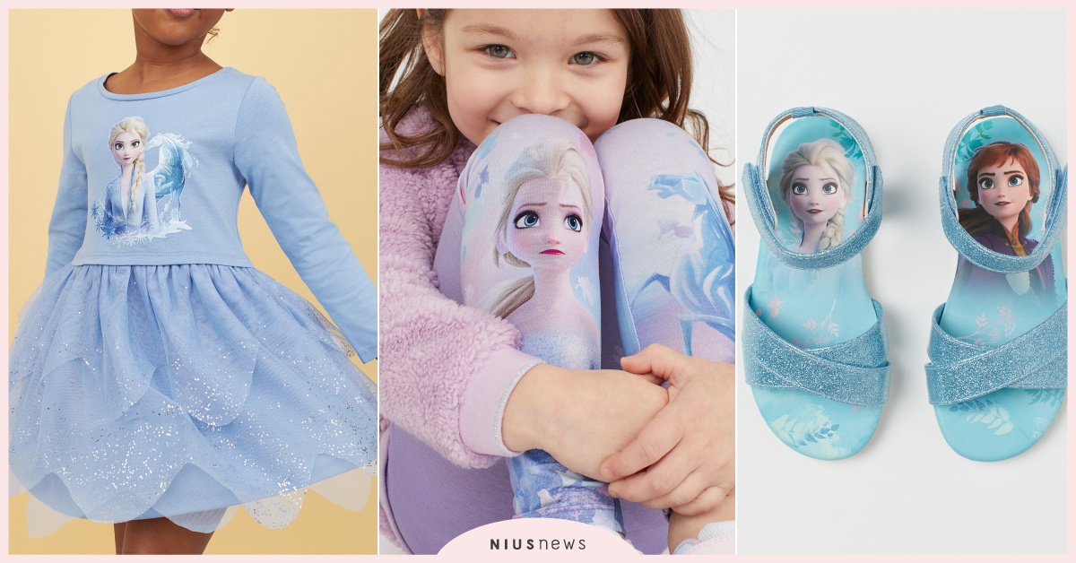 艾莎洋裝神還原！H&M《冰雪奇緣2》聯名童裝穿上變身小公主，超萌女王鞋穿上街 冰雪奇緣、冰雪奇緣聯名、冰雪奇緣洋裝、冰雪奇緣2、H&M聯名、漫威聯名
