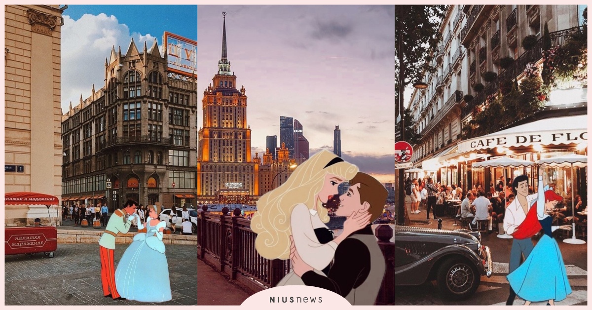 迪士尼公主融入真實世界無違和！神合成技術讓愛麗兒與王子在巴黎左岸咖啡館慢舞 迪士尼、迪士尼公主、迪士尼反派、迪士尼角色、迪士尼卡通