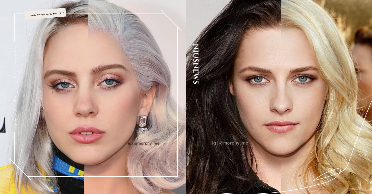 IG帳號morphy_me專門合成藝人半邊臉孔，女神卡卡跟怪奇比莉根本就是雙胞胎 morphy_me、撞臉、女神卡卡、怪奇比莉、Lady Gaga、Billie Eilish