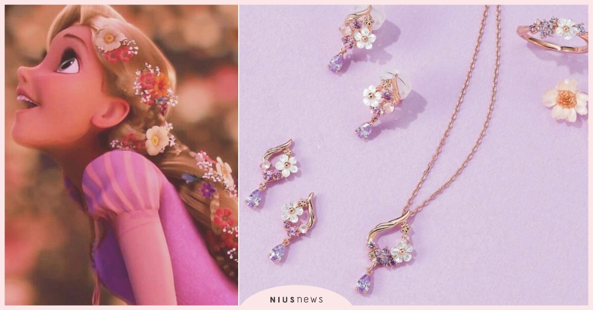「樂佩」夢幻花朵編髮神還原！迪士尼《魔髮奇緣》聯名飾品加了魔法，童話戒指浪漫戴上 魔髮奇緣、魔髮奇緣聯名、樂佩聯名、樂佩公主飾品、迪士尼公主聯名、迪士尼公主飾品