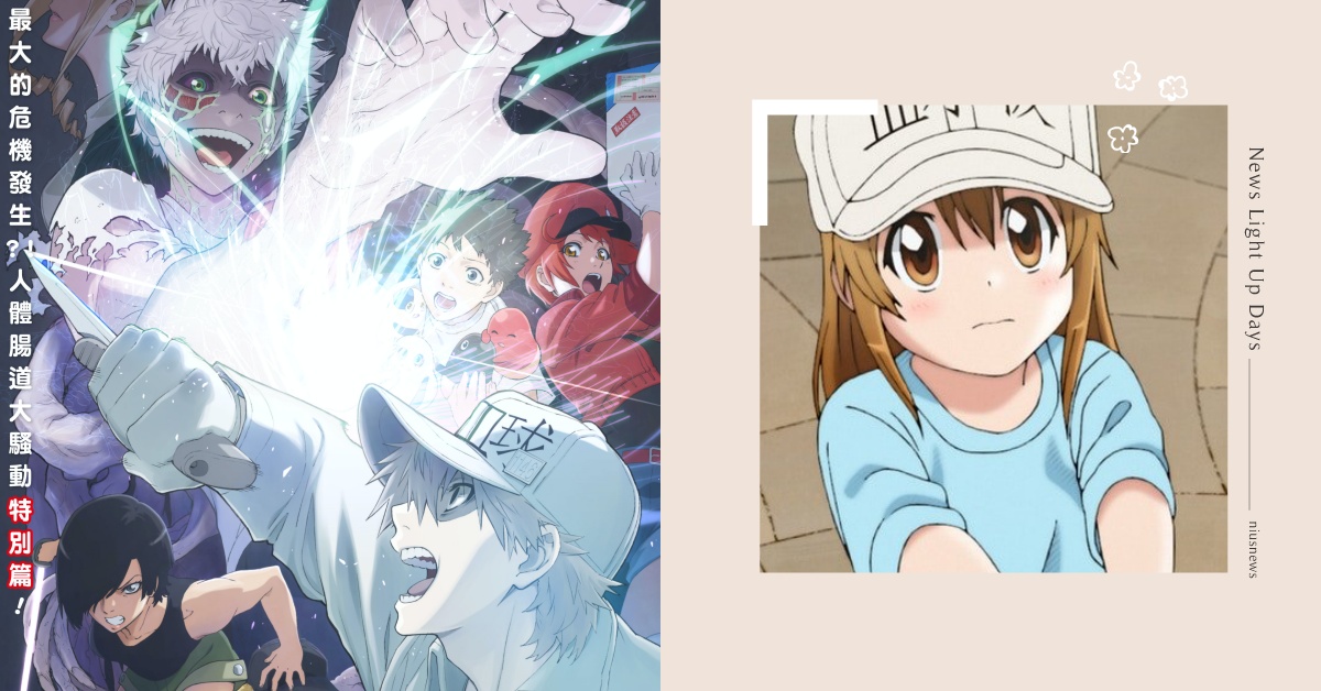 《工作細胞》劇場版台灣10月上映！人類「腸道」苦頭，血小板、紅血球齊心抗敵 工作細胞、動畫、漫畫、動漫、第二季