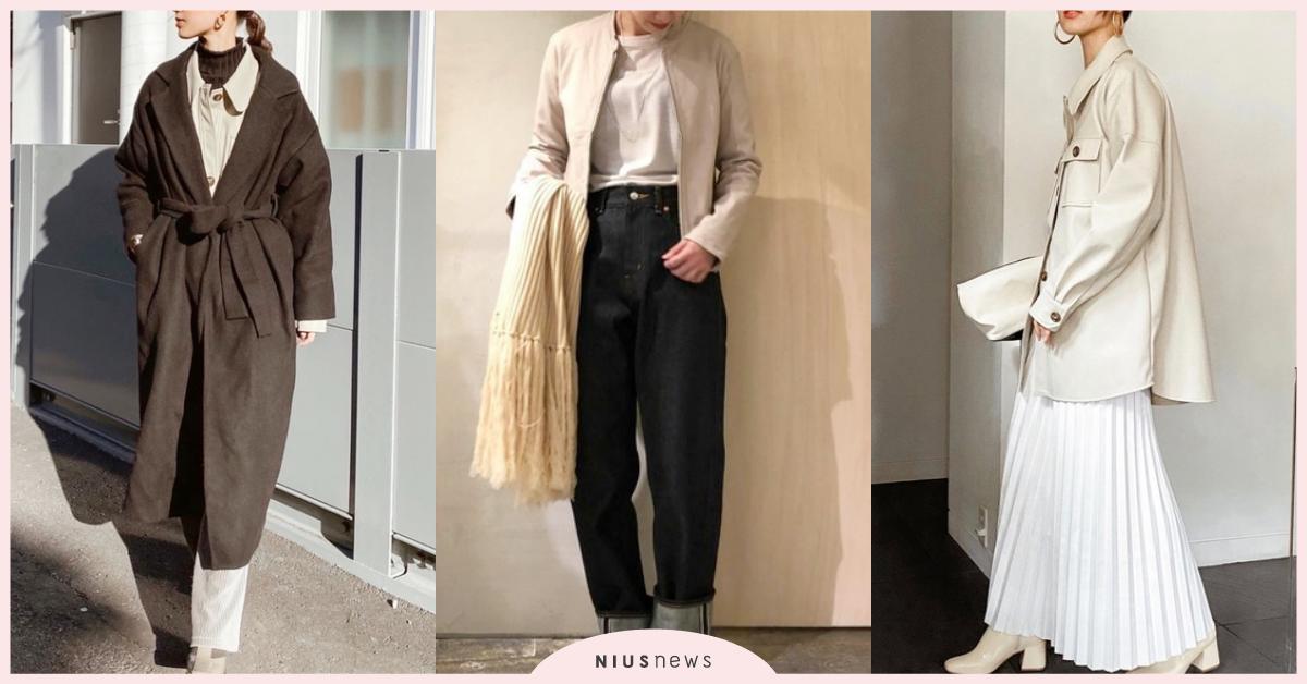 真皮質感的誘惑！「淺色皮衣外套」日妞實戰7種搭法，連穿一週也不會看膩 日系穿搭、日妞穿搭、皮衣外套、春季穿搭