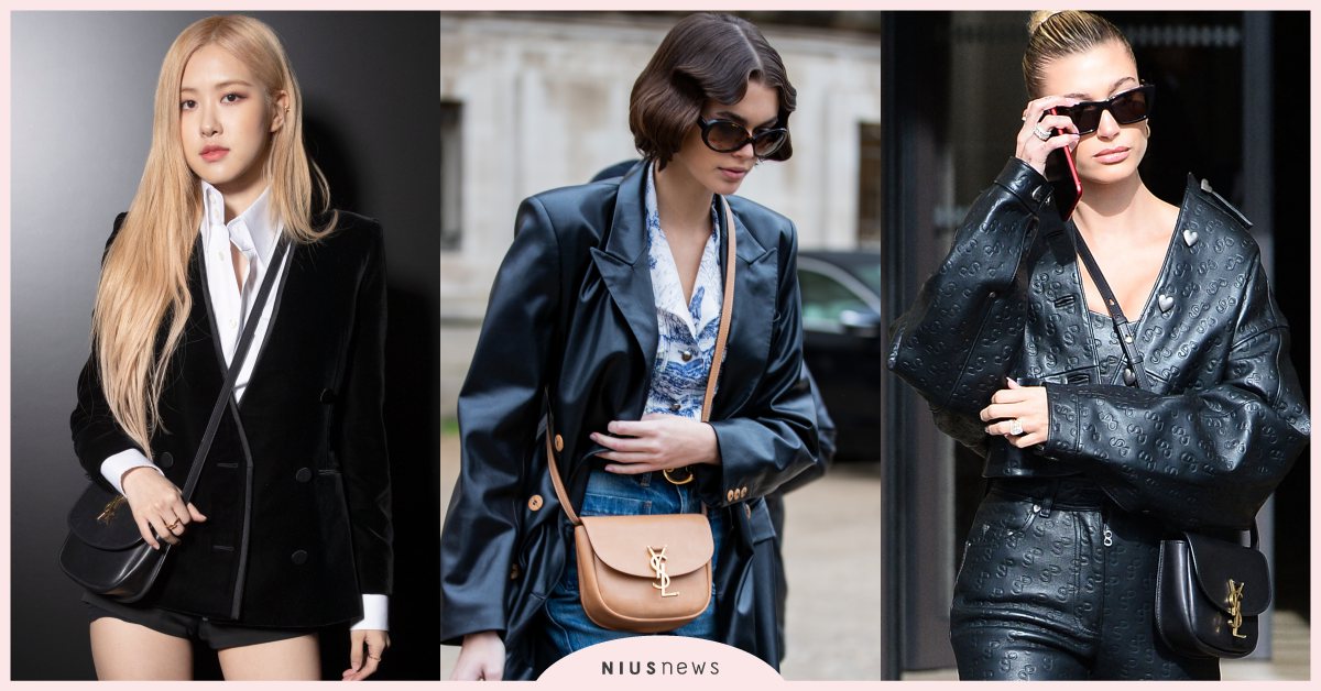 SAINT LAURENT小馬鞍KAIA包，海莉、Rosé都揹上！大勢小包又一咖 SAINT LAURENT、YSL、KAIA、包包、精品、穿搭、馬鞍包、小包