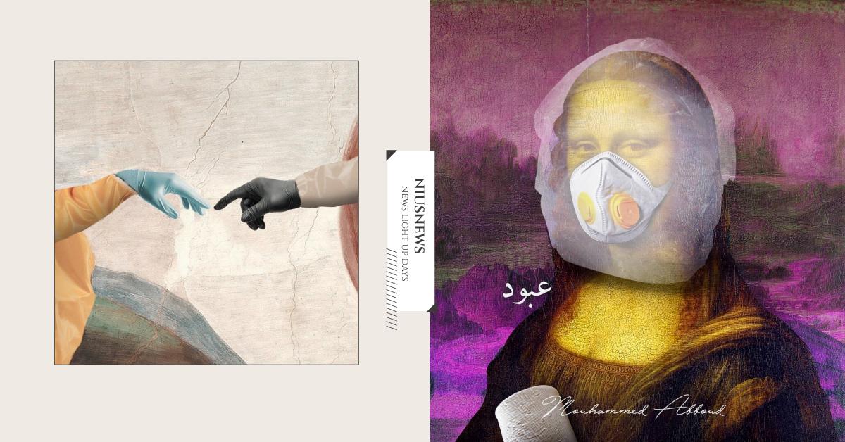 新冠肺炎「藝情」蔓延！蒙娜麗莎戴上口罩跟風搶衛生紙，上帝與亞當拒絕手把手接觸 武漢肺炎、新冠肺炎、新型冠狀病毒、jacquemusathome、藝術創作