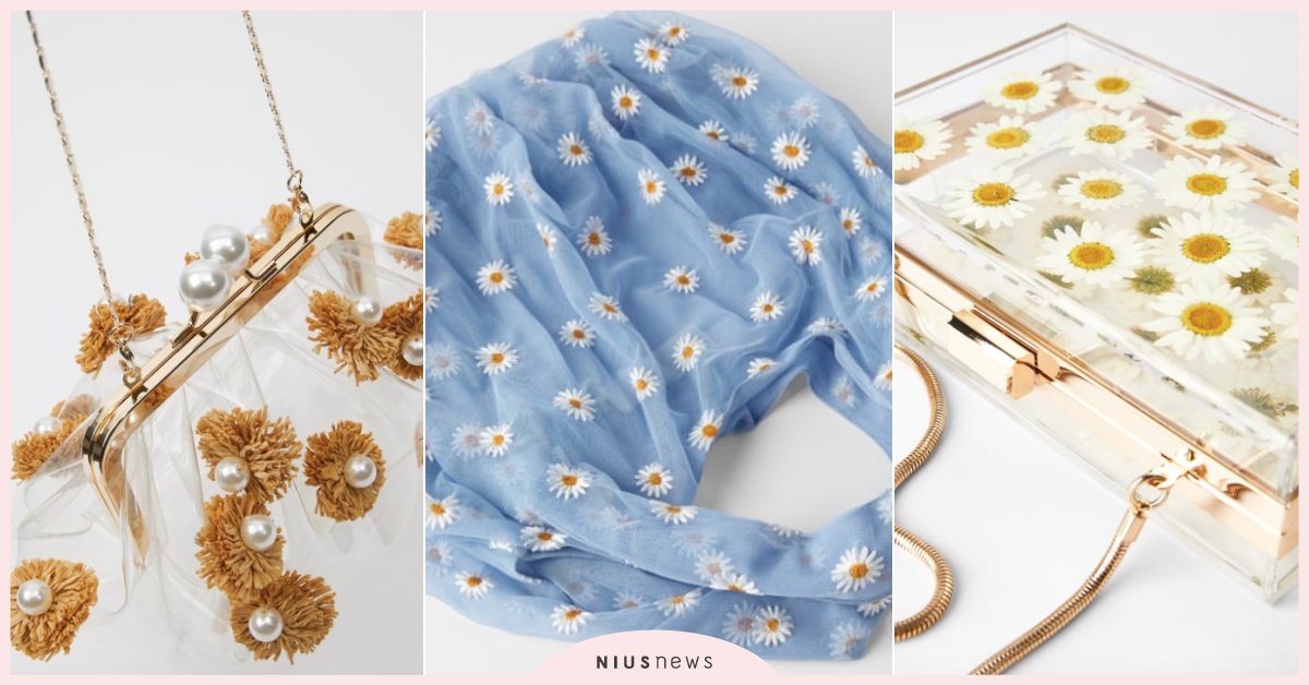 小雛菊在包中綻放！ZARA夢幻「仙氣花朵包」盤點，浪漫網紗包根本是春日精靈的配件 ZARA、ZARA包、花朵包、小花包、春日包款