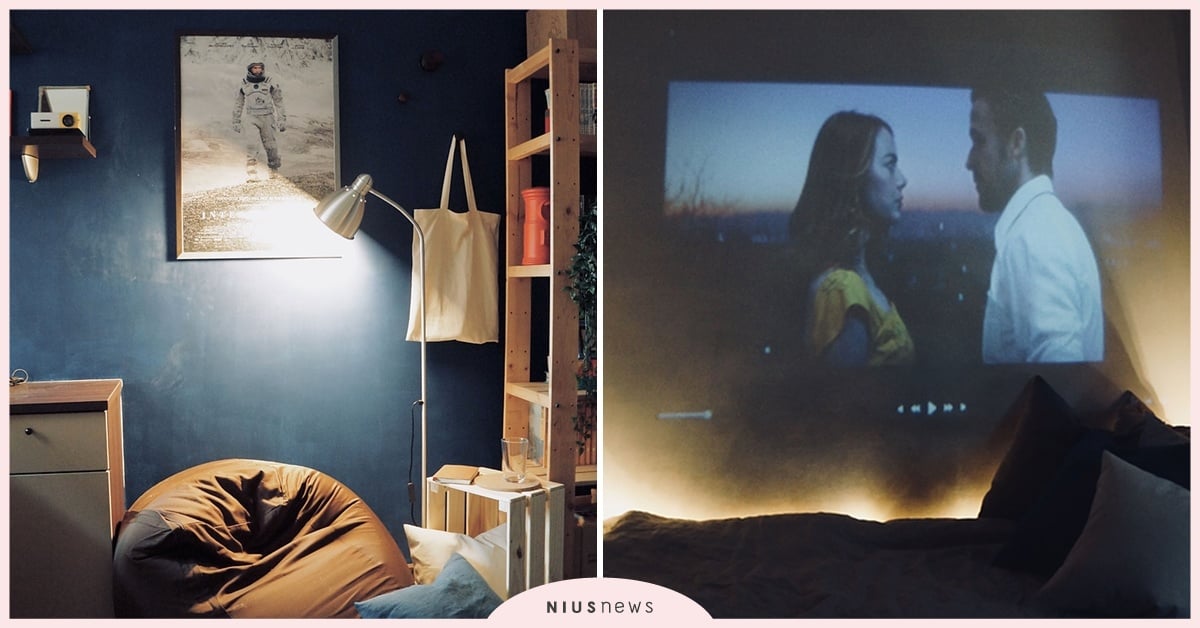 「沒想到3坪房間也能像電影院一樣！」Lo-Fi House 打造影迷的理想臥房！ Lo-Fi House 、電影、電影院