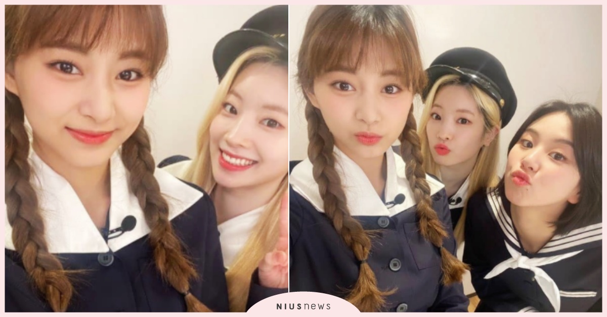 子瑜洋娃娃瀏海＋超萌麻花辮！TWICE穿越變身「古早味學生妹」，伙食團自拍公開 子瑜、子瑜自拍、子瑜辮子、TWICE、TWICE綜藝、TWICE節目、伙食團、子瑜校服