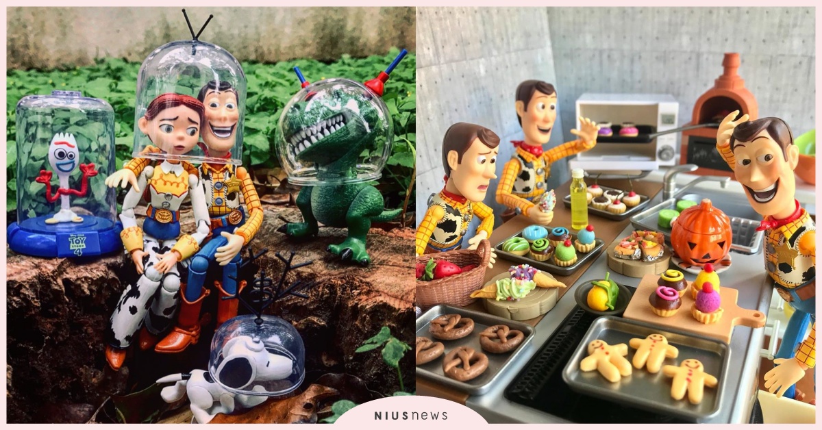 玩具們也要防疫！出門配戴太空罩、在家開設甜點教室通通不能少！| 打翻玩具箱 胡迪、翠絲、公仔、玩具總動員、防疫