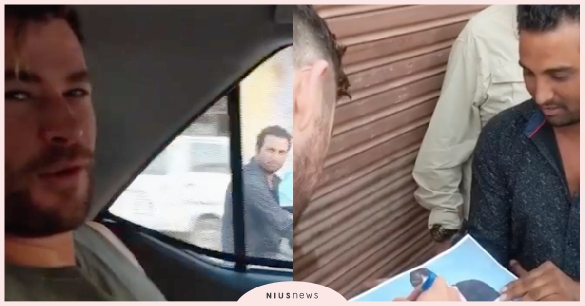 克里斯漢斯沃印度拍片遭狂粉跟車！事後爆笑回應：「他的堅持讓他得到了簽名！」 克里斯漢斯沃、電影、驚天營救、印度、Netflix