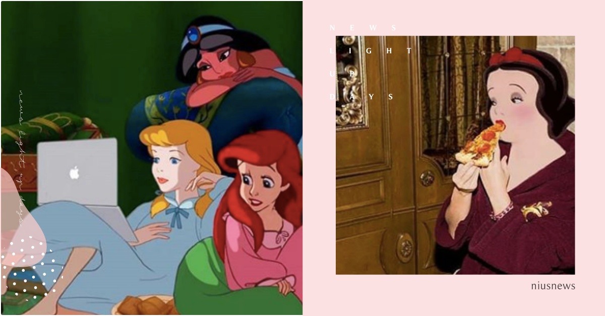 灰姑娘＆愛麗兒＆茉莉揪團追劇，「迪士尼公主」也開始居家防疫！白雪公主狂嗑披薩 迪士尼公主、迪士尼公主惡搞、迪士尼公主居家防疫、迪士尼反派、新冠肺炎
