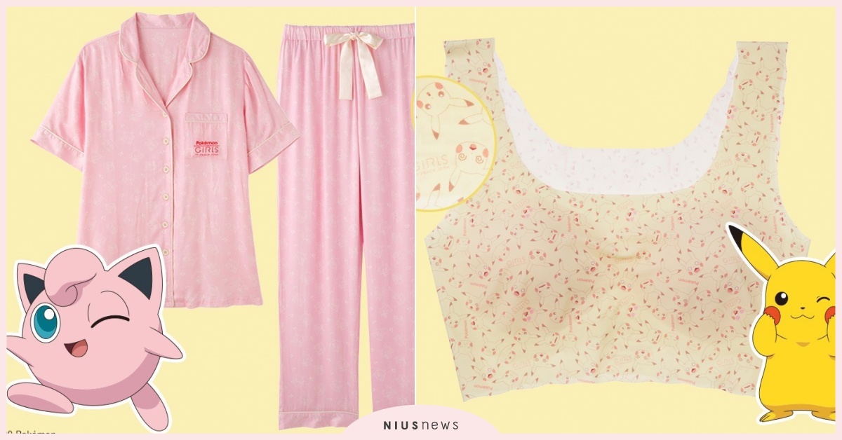PEACH JOHN精靈寶可夢聯名「皮卡丘＆伊布超萌居家服」，晚上胖丁大唱催眠曲 精靈寶可夢、精靈寶可夢聯名、精靈寶可夢內衣、皮卡丘內衣、皮卡丘居家服