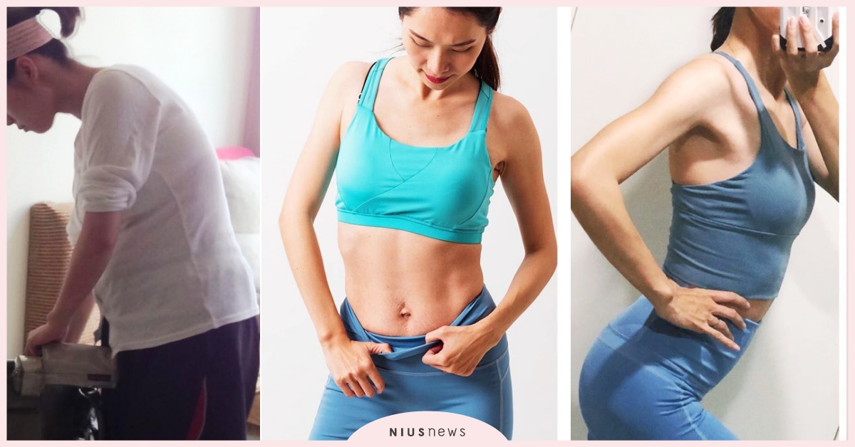 蘋果型&梨型有救了！胖大嬸變馬甲線辣媽，「15分精準練肌操」自動燃脂連呼吸都在瘦 居家瘦身、居家運動、居家防疫運動、15分精準練肌操、蘋果型身材