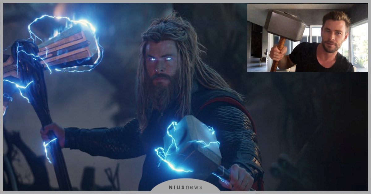 克里斯漢斯沃狂A「雷神之鎚」回家玩！居家防疫自爆「老婆意外爆囤15箱衛生紙」 克里斯漢斯沃、雷神之鎚、電影、漫威、新冠肺炎