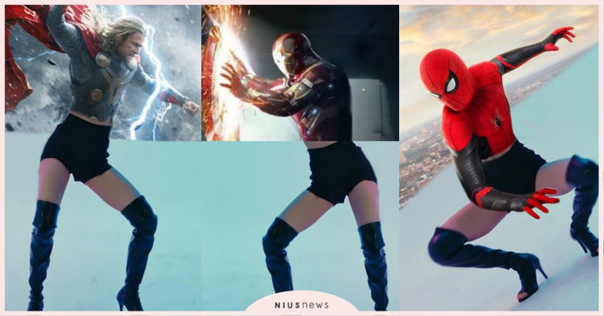 BLACKPINK Lisa「大長腿」被玩壞！超級英雄都換腿，推特還有專屬標籤！ BLACKPINK、Lisa、大長腿、推特、P圖