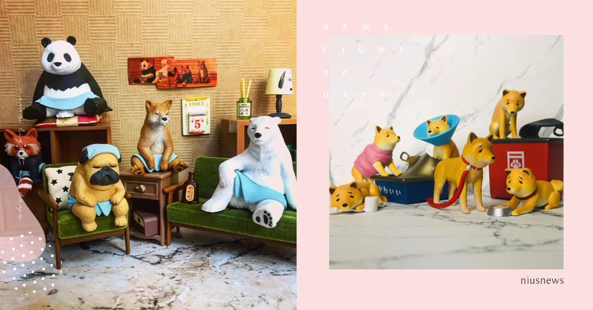 3款療癒扭蛋開箱！垂頭喪氣的柴柴、蠟筆小新杯緣子和三溫暖動物！| 打翻玩具箱 扭蛋、玩具、公仔、開箱、柴犬、蠟筆小新、杯緣子、三溫暖動物