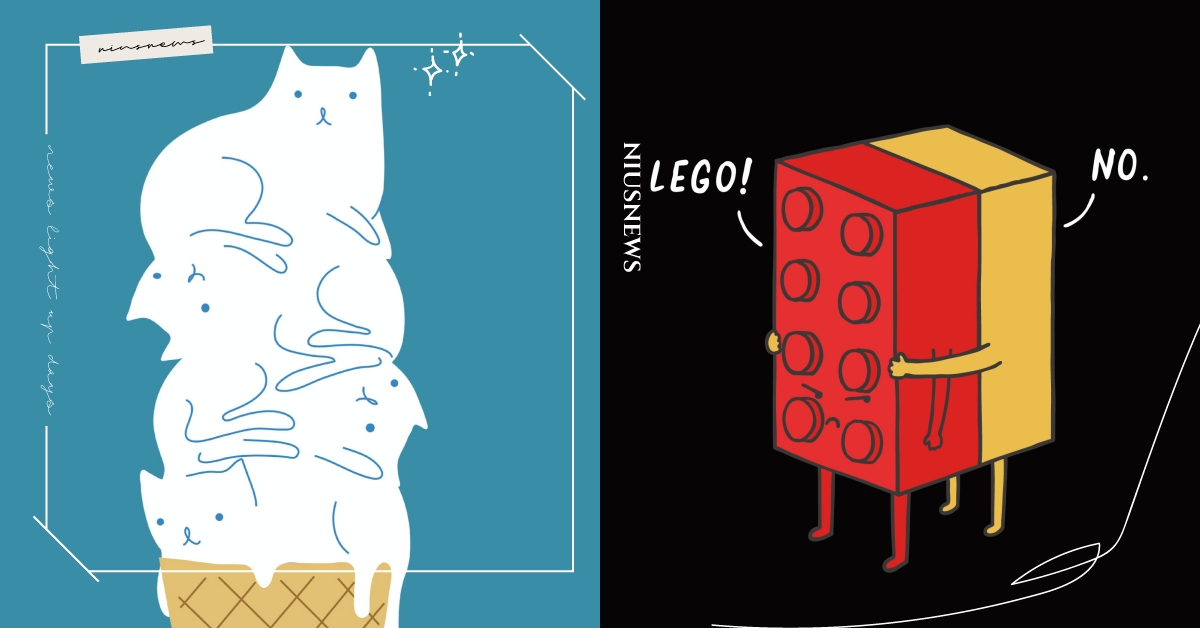 快被融化了喵！「貓咪地景」插畫家林行瑞用幽默眼光看世界，樂高抱抱也能偷藏哏！ Overthink就是想太多、插畫家、林行瑞、貓咪地景、藝術