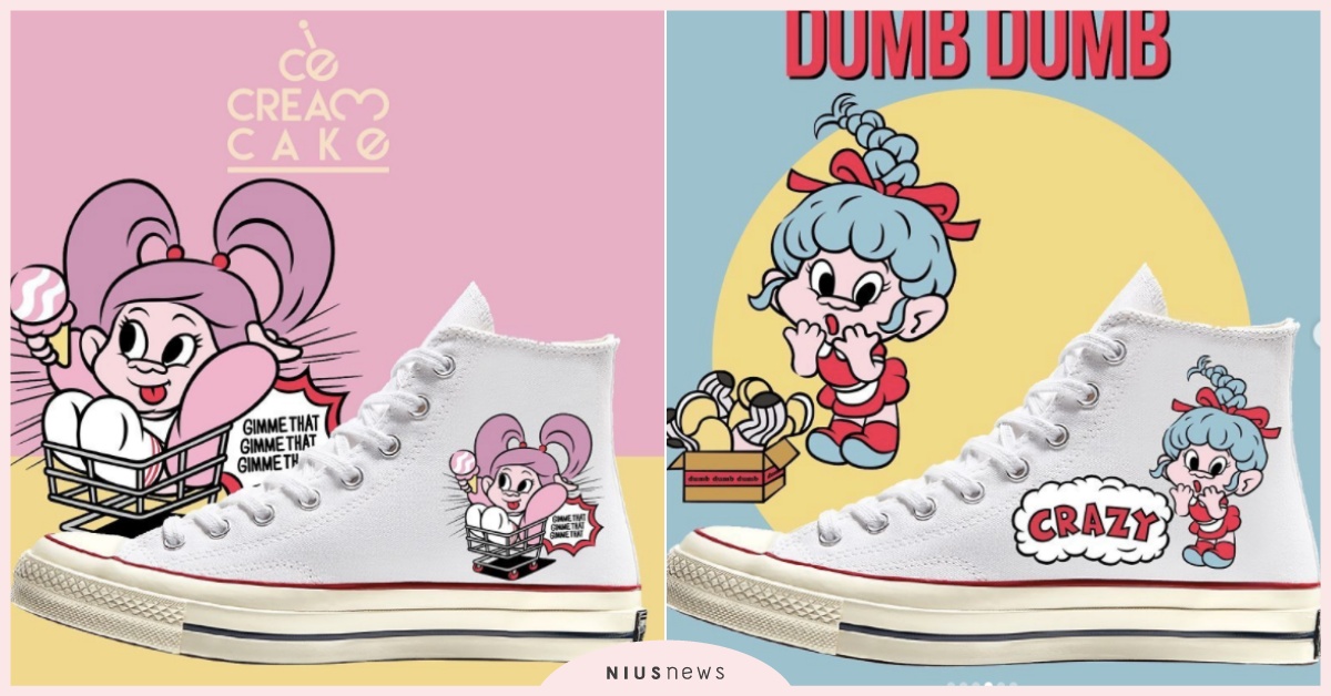 CONVERSE聯名Red Velvet推超萌「魔髮精靈版限定鞋」！韓妞搶爆啦 CONVERSE聯名、Red Velvet聯名、魔髮精靈聯名、魔髮精靈鞋、Red Velvet鞋、CONVERSE弘大、CONVERSE韓國