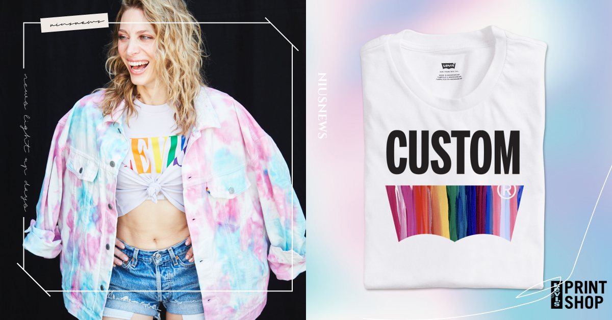 棉花糖紮染美翻了！LEVI’S彩虹「PRIDE平權系列」，今年還能訂製專屬短T！ LEVI’S、同志驕傲月、彩虹、平權、PRIDE平權系列