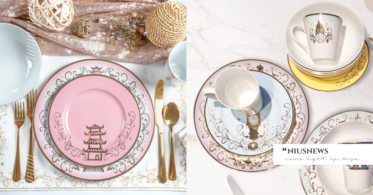 「迪士尼公主餐盤組」擺上桌增添優雅氛圍！《魔髮奇緣》高塔、《阿拉丁》城堡妝點瓷盤 迪士尼公主、餐具組、餐盤、魔髮奇緣、阿拉丁