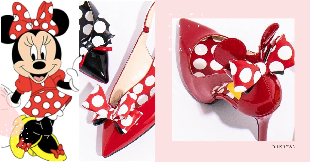 點點蝴蝶結神還原！迪士尼聯名推超萌「米妮鞋」，一轉身整顆米妮大頭萌暈路人 迪士尼聯名鞋、米妮聯名、聯名高跟鞋、DIANA聯名、米妮高跟鞋、米妮鞋