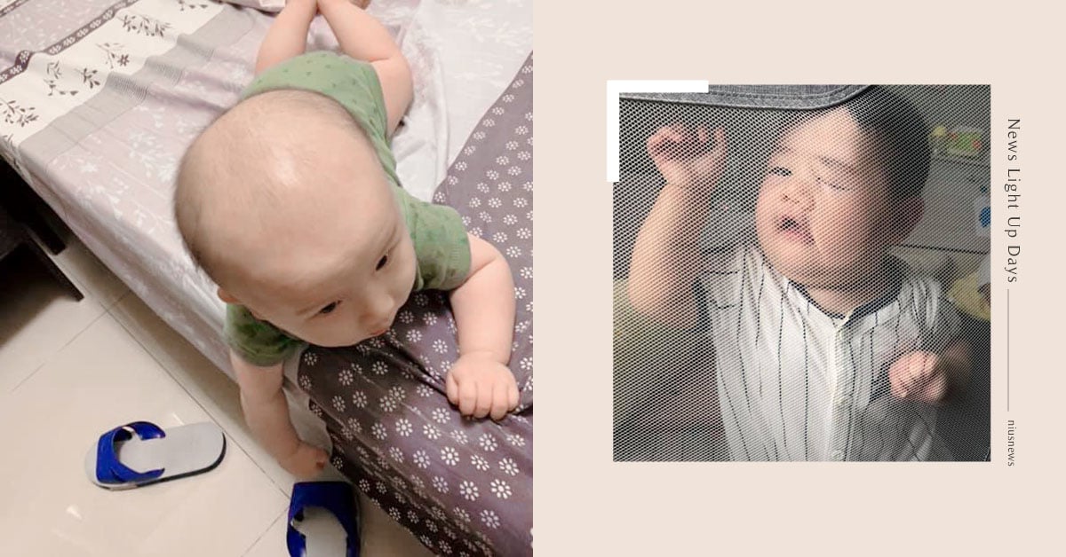 寶寶會翻身後媽媽就開始無止盡的擔心！「預防寶貝摔下床」的4妙招 親子妞、床圍、安全、摔下床、嬰兒、新生兒、爬、翻身