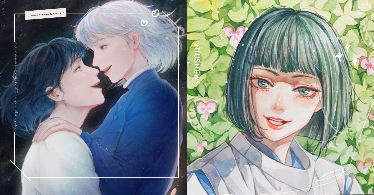 美型霍爾、白龍通通都可以！韓國繪師筆下「吉卜力」插畫作品，細膩線條呈現全新風貌 吉卜力、韓國、飯繪、二創、霍爾的移動城堡、神隱少女、白龍、魔法公主、心之谷、黑帽、藝術