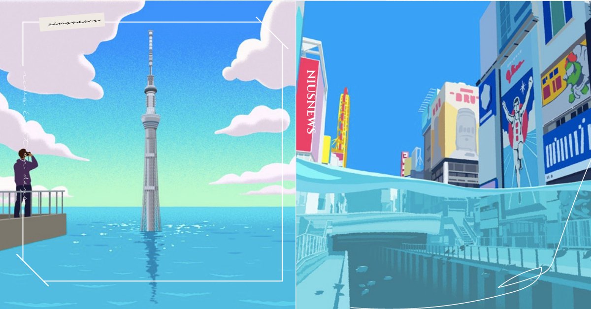 京都祇園祭恐怕看不到？日本「未來47景」系列插圖預警本世紀末全球暖化造成的破壞！ 日本、日本世界自然保護基金會、WWFJAPAN、未來47景、全球暖化