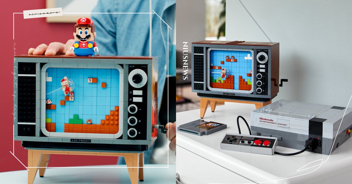 樂高×任天堂聯名「經典主機NES」！神還原遊戲卡帶、8位元復古遊戲畫面勾粉絲回憶 樂高、Lego、任天堂、超級瑪利歐、任天堂NES、紅白機、復古電視機