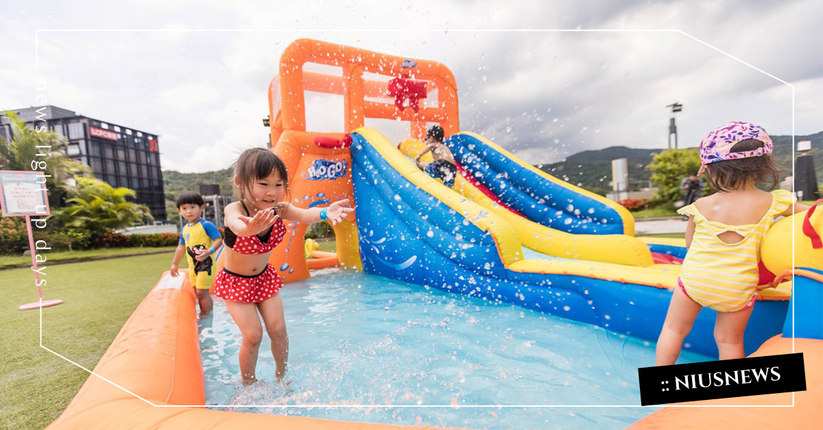 暑假最輕便的玩水計畫！大直典華「me2we水公園」：小小孩的消暑好去處 親子妞、親子旅遊、旅遊、玩水、夏天、消暑、游泳、me2we水公園、典華、嬰幼兒、快閃、輕便