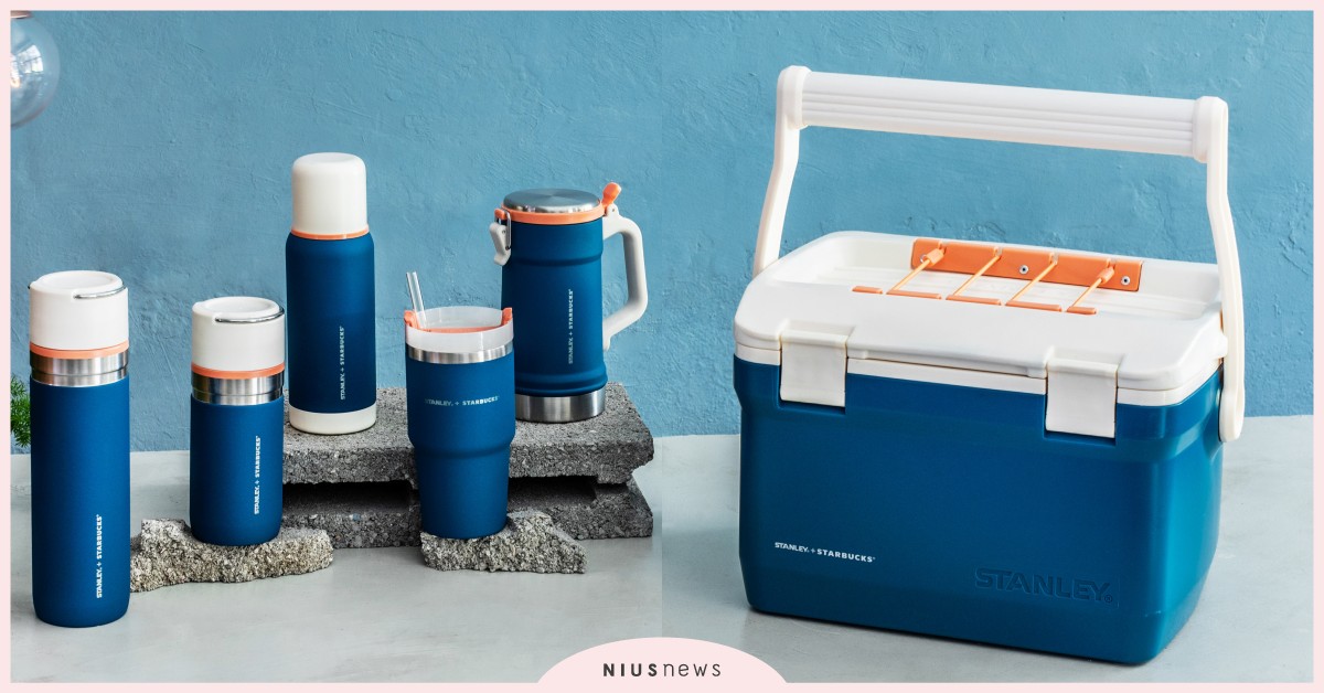 Stanley+Starbucks星巴克聯名！主打「沉靜藍」和「鮮明橘」6款商品 Stanley+Starbucks、Stanley星巴克聯名、星巴克沉靜藍、星巴克鮮明橘、STANLEY風格不鏽鋼