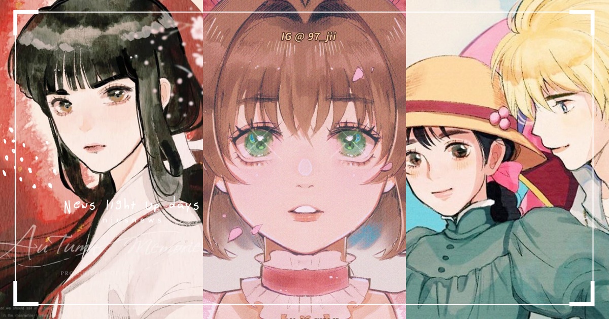 唯美小櫻惹人憐！台灣插畫家「之子」動漫作品絕美詮釋，童年經典回憶瞬間湧上心頭 插畫、動漫、97_jii、庫洛魔法使、犬夜叉