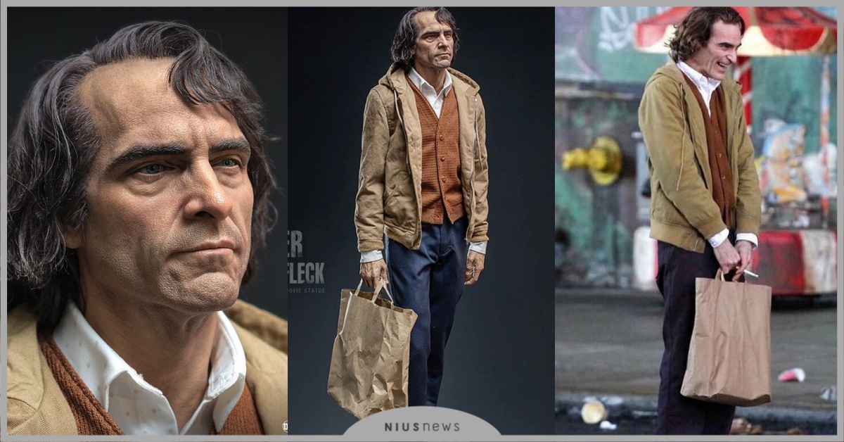 《小丑》Joker「超擬真公仔」網友驚呆！「縮小版亞瑟」細紋重現、口袋還有一把槍 小丑、Joker、超擬真公仔、亞瑟、瓦昆菲尼克斯