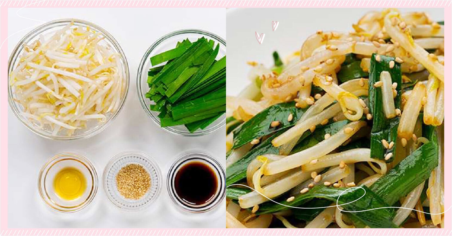 10分鐘就能完成！韓式涼拌豆芽及韭菜食譜 韓式、蔬菜、健康、食譜、常備菜
