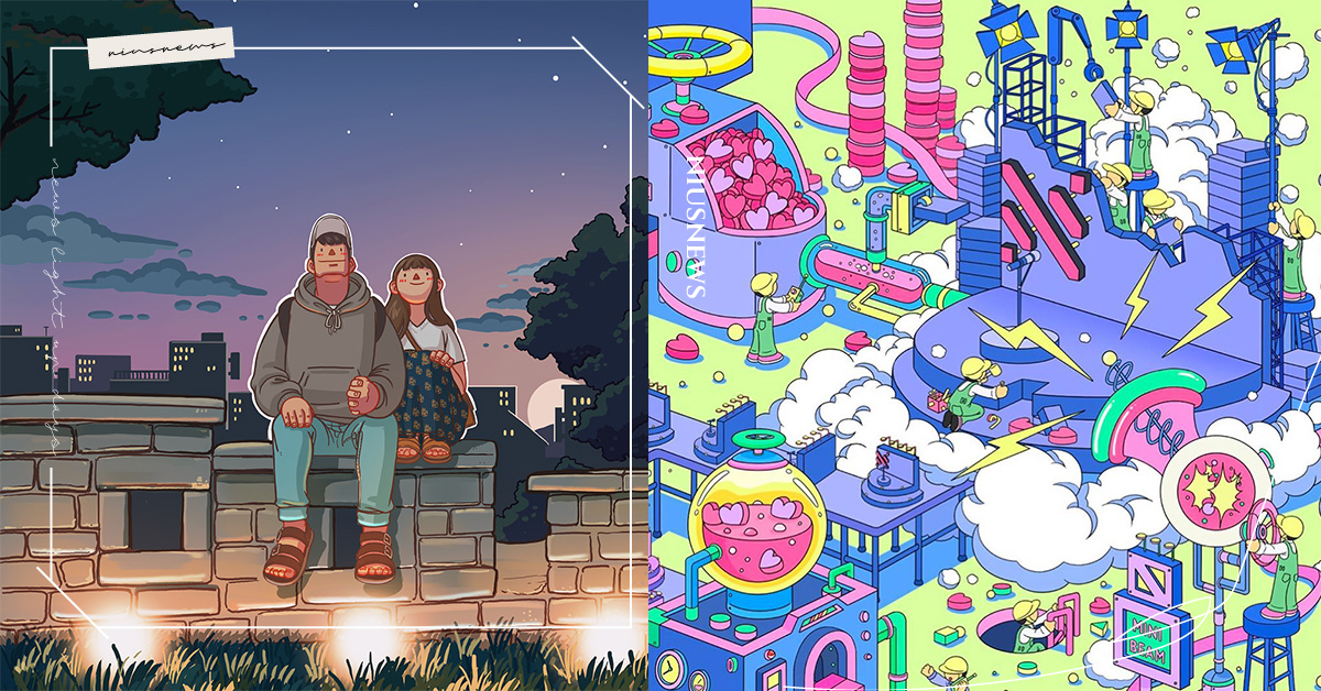 韓國插畫6系列！從可愛療癒到寫實的日常兩人世界，連偶像專輯也出自「他」手！ 韓國、插畫家、我們一起走過的時間、療癒、日常、情侶、93.minho、kwon___a、gyung_studio、grim_b、tototatatu、carry_grow