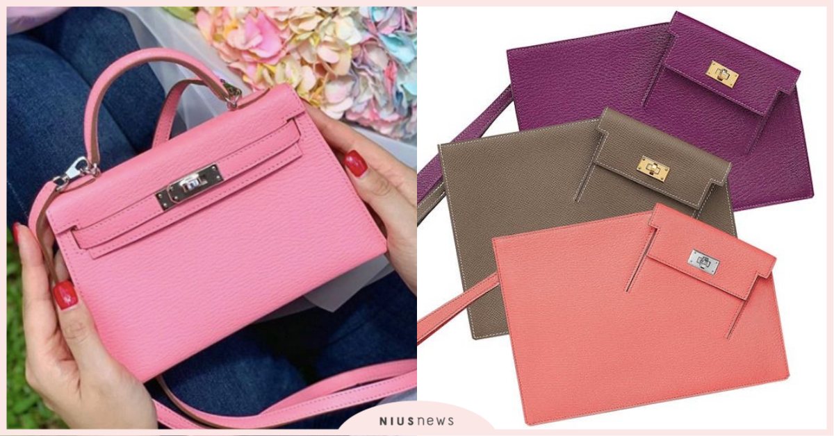 想買凱莉包推這款入門！愛馬仕「凱莉手拿包」新色到，夢幻珊瑚粉越看越喜歡！ Hermès、愛馬仕、WOC、小包、凱莉包