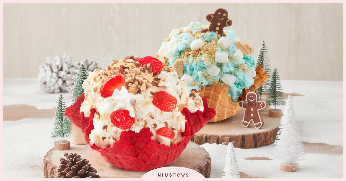 COLD STONE聖誕新品「榛愛幸福」和「藍色狂想曲」！薑餅人躍上冰淇淋 COLD STONE、聖誕節、榛愛幸福、藍色狂想曲、榛果冰淇淋、藍色狂想曲、冰淇淋、酷聖石冰淇淋、