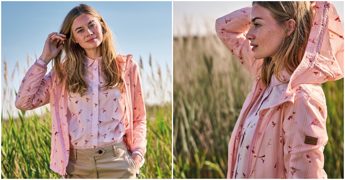 AIGLE 春夏微甜粉色 喜鵲圖騰迎來好運氣 