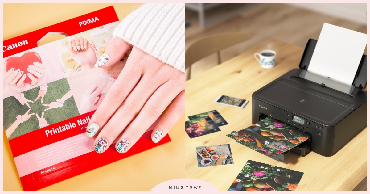 Canon全新PIXMA TS707相片印表機！在家也能輕鬆打造指彩貼紙 