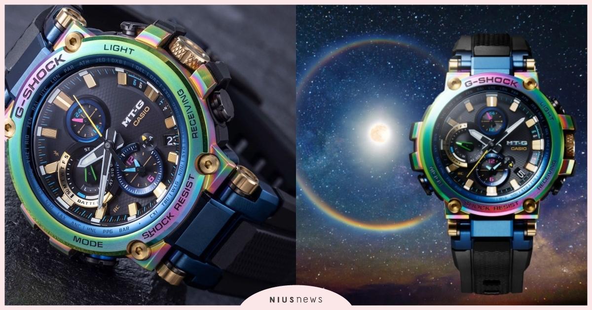 MT-G 20週年紀念錶款MTG-B1000RB！5／25台灣開賣～絢爛黑夜彩虹照耀光輝時刻 