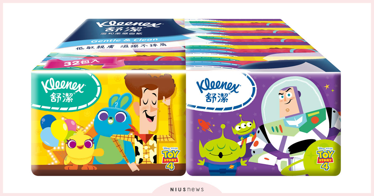 今夏最萌！地表玩具控必收必敗！玩具總動員4 X舒潔獨家聯名限量款面紙 少女心噴發驚呼！ 舒潔、玩具總動員、面紙、限量